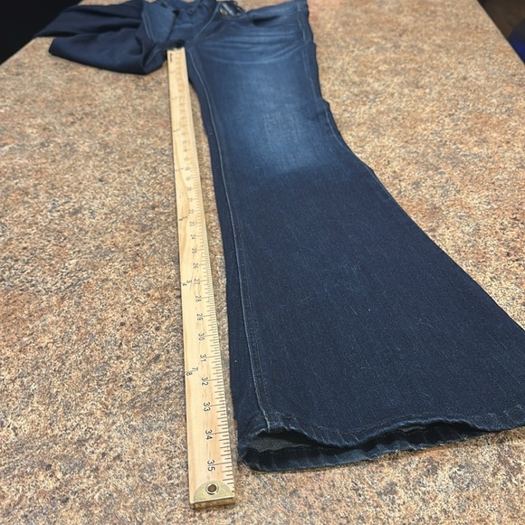 KanCan Dark Wash Flare Jeans Stretch Mid To High Rise Womens Size 27 - Picture 15 of 15